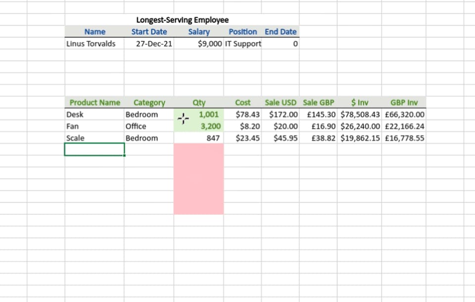 Get Started with Microsoft Excel (Short Course) Coursera